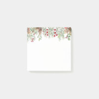 Végétation d'hiver Pine Noël Vacances Post-it Non