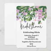 végétation fleurie botanique invitation à la douch (Devant / Derrière)