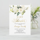 Végétation Genre Neutre Baby shower Invitation (Debout devant)