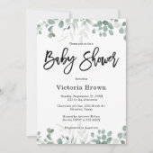 Végétation Genre Neutre Baby shower Invitation (Devant)
