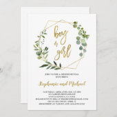 Végétation Genre Reveal Invitation (Devant / Derrière)