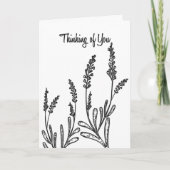 Végétation Minimale — Carte de condoléances (Devant)