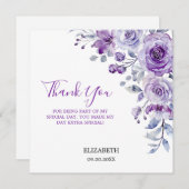 Végétation Rose violette Merci floral (Devant / Derrière)