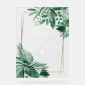 Végétation tropicale aquarelle douche nuptiale bie (Recto)