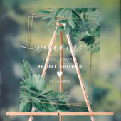 Végétation tropicale aquarelle douche nuptiale bie (Neutre)