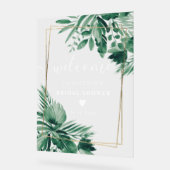 Végétation tropicale aquarelle douche nuptiale bie (Angle)