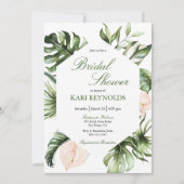 Végétation tropicale Florale Invitation à la douch (Devant)