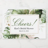 Végétation tropicale Mini Étiquette de bouteille d (Étiquettes simples)