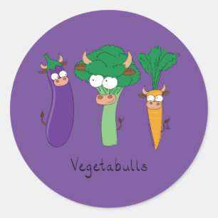 Végétaux Bulles de légumes Stickers amusants