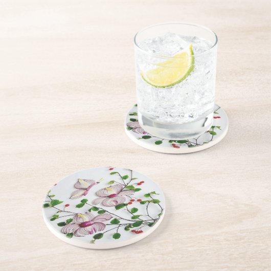 Veggie Art Zandsteen Onderzetter (Zijkant)