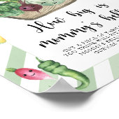 Veggie baby - Hoe groot is het buikspel van mama Poster (Hoek)