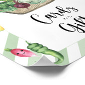 Veggie baby shower - kaarten en geschenken poster (Hoek)