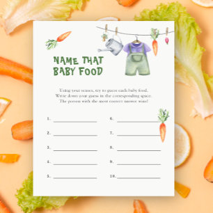 Veggie baby shower - Noem dat baby Food spel