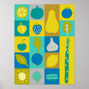 Veggie Blocks I Poster