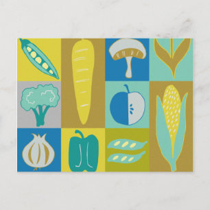 Veggie Blocks II Briefkaart