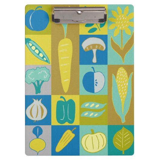 Veggie Blocks II Klembord (Voorkant)