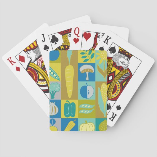 Veggie Blocks II Pokerkaarten (Achterkant)