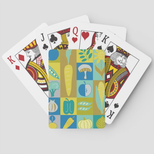 Veggie Blocks II Pokerkaarten (Achterkant)