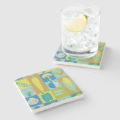 Veggie Blocks II Stenen Onderzetter (Zijkant)