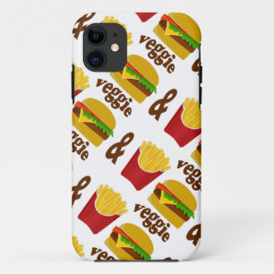 Veggie Burger en Fries iPhone 11 Hoesje