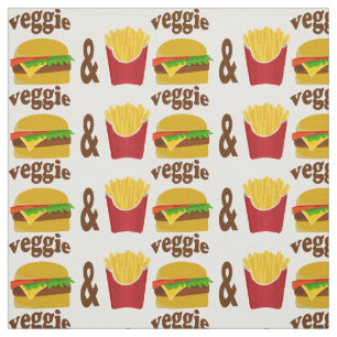 Veggie Burger en Fries Stof