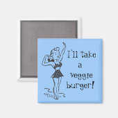 Veggie Burger Magnet Magneet (Voorkant / Achterkant)