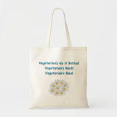 Veggie canvas tas! tote bag (Voorkant)