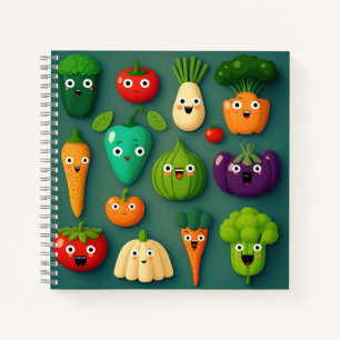 Veggie Characters Veg Photos Vegetables Onion Clip Notitieboek