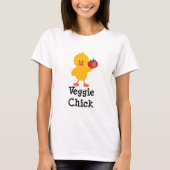 Veggie Chick T shirt (Voorkant)
