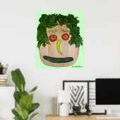 Veggie Face Poster (Thuiskantoor)