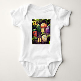 Veggie Friends Adventure Baby Bodysuit. Romper