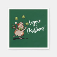 Veggie Kerstmis! Cavia jongleerspruiten