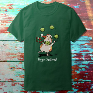 Veggie Kerstmis! Cavia jongleerspruiten T-shirt