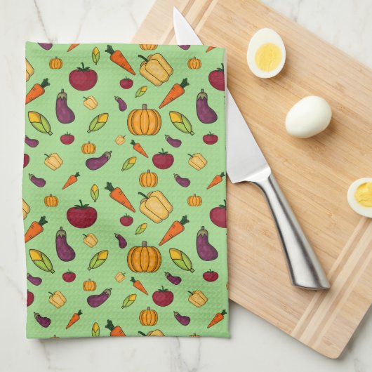 veggie king theedoek (Quarter Fold)