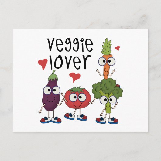 Veggie Lover Briefkaart (Voorkant)