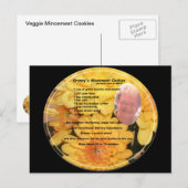 Veggie Mincemat Cookie Recipe Briefkaart (Voorkant / Achterkant)