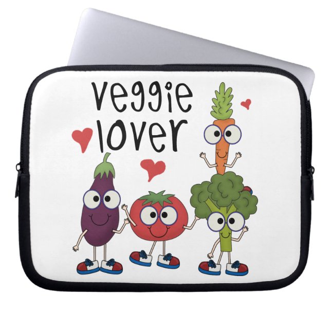 Veggie Minnaar Laptop Sleeve (Voorkant)