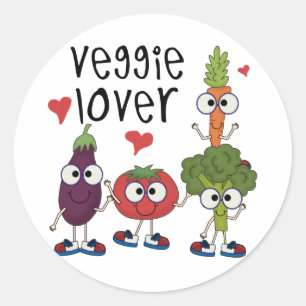 Veggie Minnaar Ronde Sticker