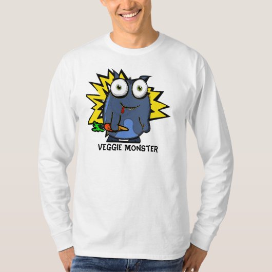 Veggie Monster Long Sleeve T T-shirt (Voorkant)