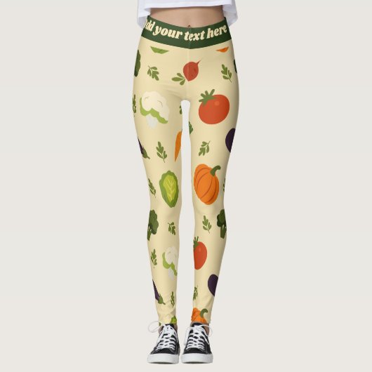 Veggie Pattern Leggings - grillig (Voorkant)