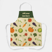 Veggie Pattern Schort – Sunshine & Veg (Voorkant)