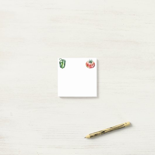 Veggie Post-it® Notes (Op bureau)