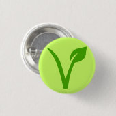 veggie pride , vegan , vegetariër , vegetariërs ,  ronde button 3,2 cm (Voorkant /achterkant)
