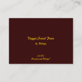 Veggie Salad Bord ATC Visitekaartje (Achterkant)