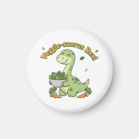 Veggie-saurus Rex! Magneet (Voorkant)