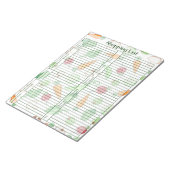 Veggie Shopping List Notitieblok (Schuin)