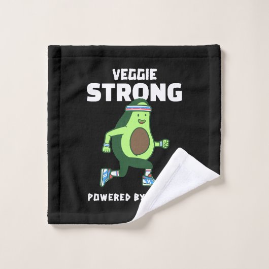 Veggie Strong, Alimenté par les plantes (Gant de toilette)