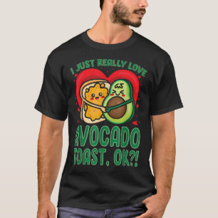 Veggie Vegetables Vegan Vegetarian Avocado Toast T-shirt