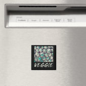 Veggie Vegetarian Gift Magneet (Insitu (Vaatwasser))