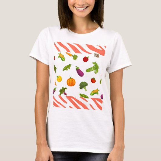Veggie Vibes : T-shirt femme de cuisine frais et a (Devant)